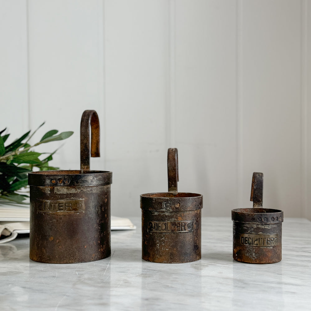 Vintage Metal Ladle Set