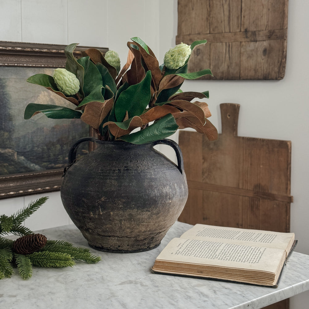 Large Magnolia Faux Stem with Bud.