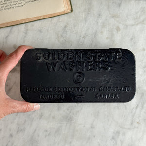 Vintage Golden State Metal Washer Tin.