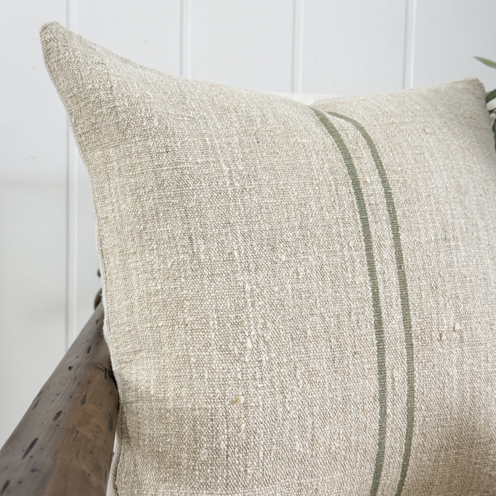 Terrace Green 22" Grainsack Pillow Cover