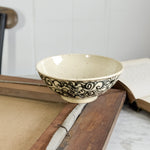 Vintage black pottery bowl