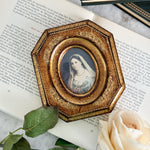 Vintage Gold Florentine Lady Print.