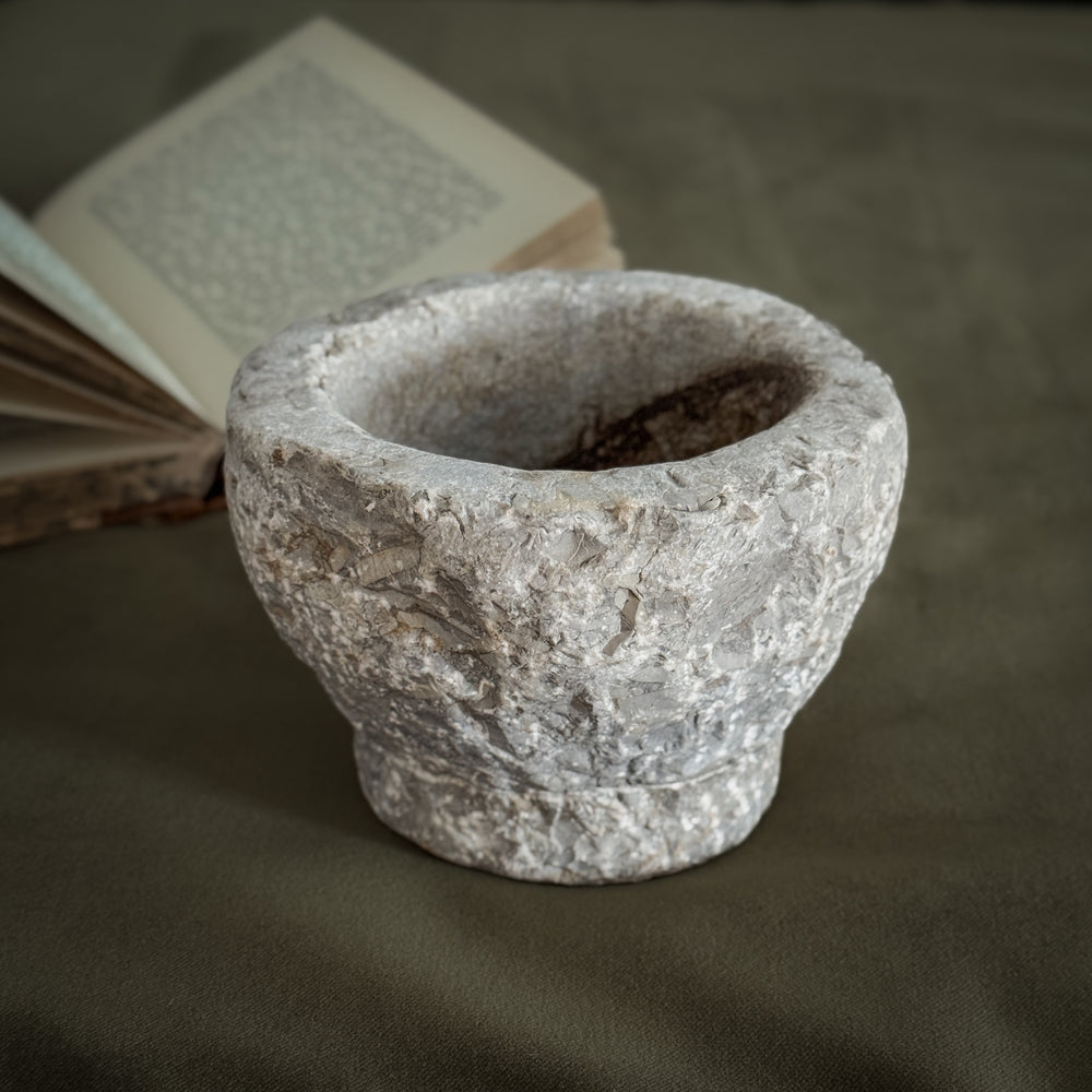 Vintage Carved Stone Bowl VI.