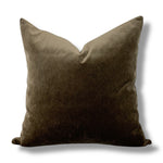 Truffle Linen Velvet Pillow Cover