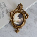 Vintage Mini Syroco Landscape Print