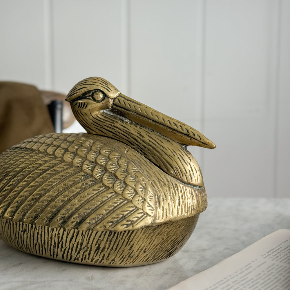 Vintage Brass Pelican