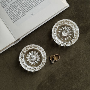Vintage glass ring holder