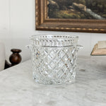 Vintage Crystal Glass Ice Bucket