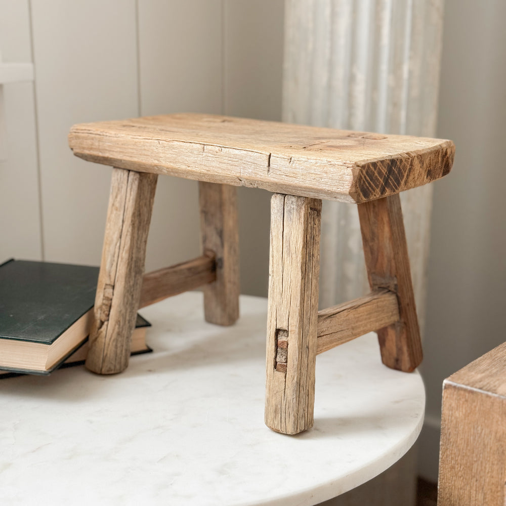 Vintage Wood Stool II.