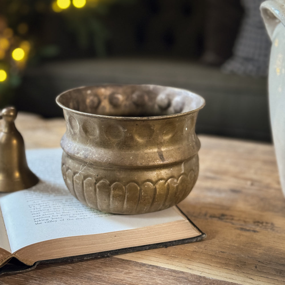Vintage Small Brass Pot.