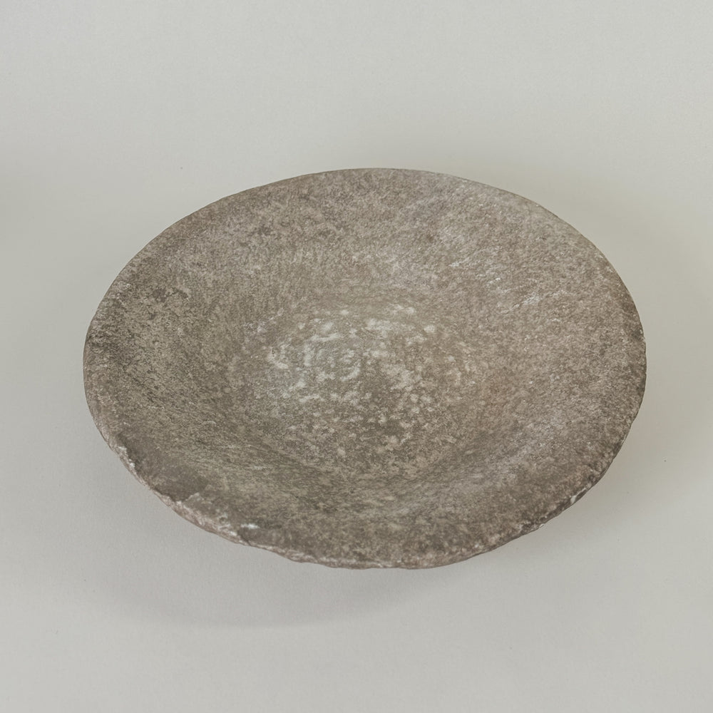 Vintage Round Marble Bowl II