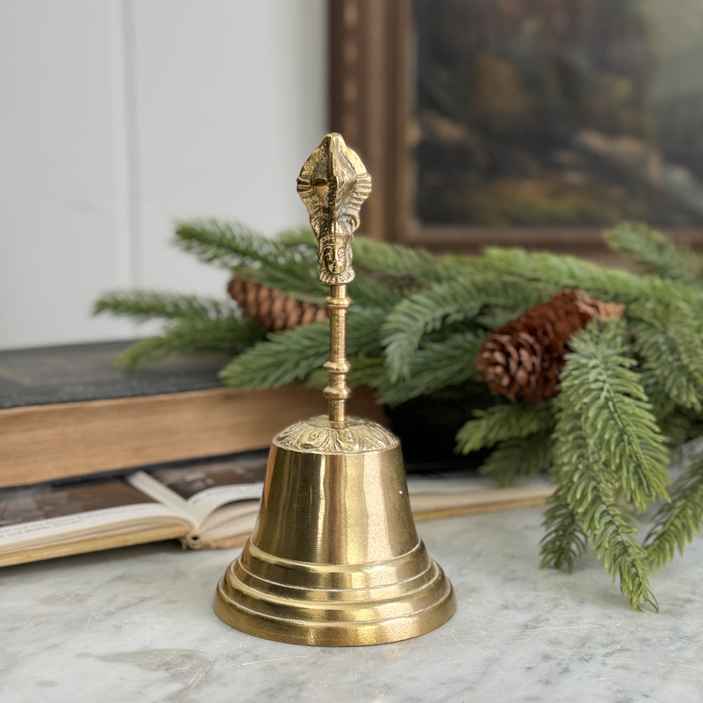 Vintage Brass Crown Bell
