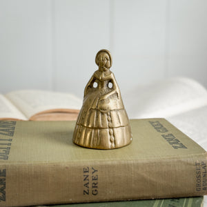 Vintage brass lady bell
