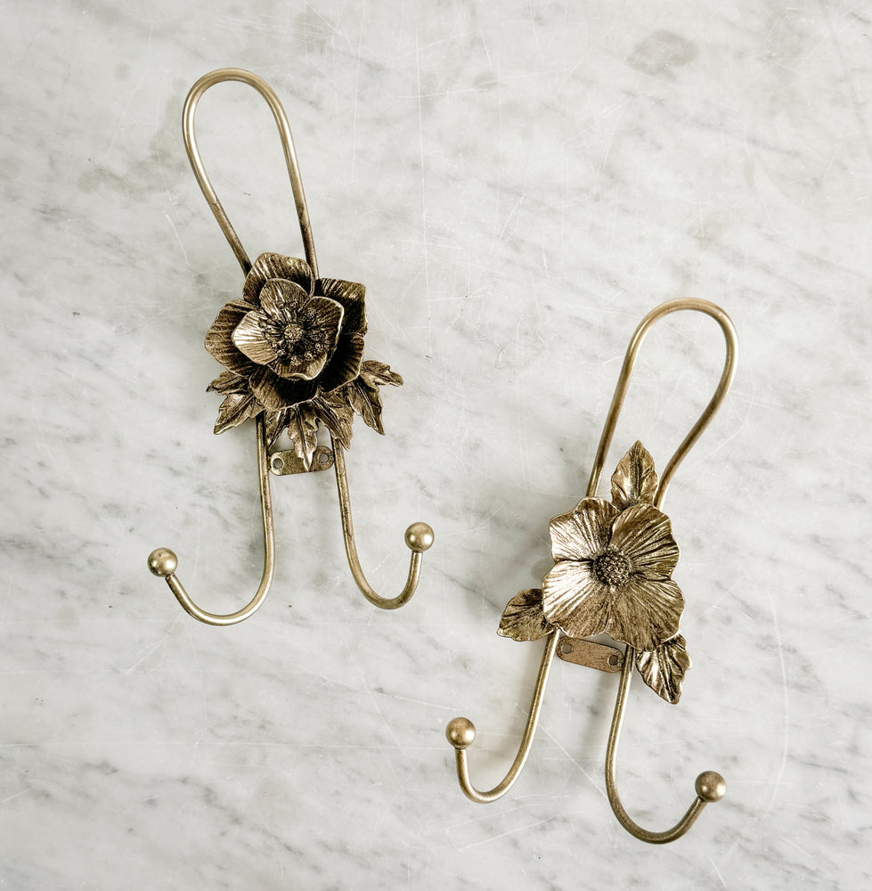 Gold Flower Hooks.