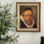 Vintage gentleman oil painting signed