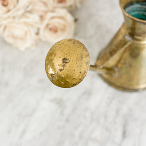 Vintage brass gold watering can sprinkler spout