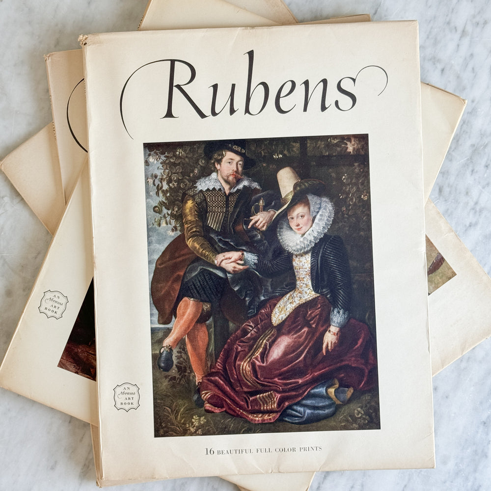 Vintage Abrams art plate collector books.