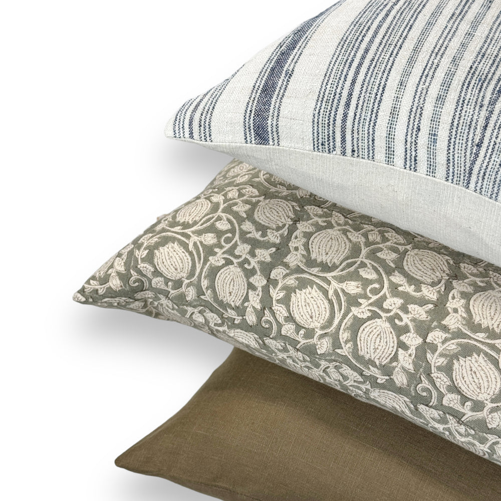 Ezra Linen Pillow Cover - Multiple sizes