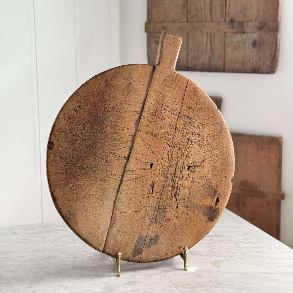 Vintage Turkish wood bread board