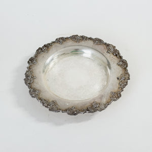 Vintage Silverplate Floral Tray.