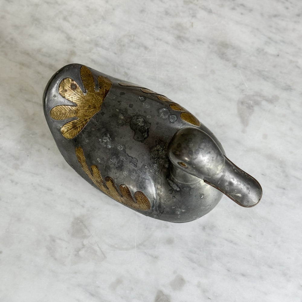 Vintage Metal Fancy Duck.