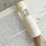 Vintage White and Glass Calligraphy Brush