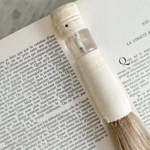 Vintage White and Glass Calligraphy Brush