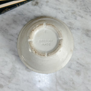 Antique ironstone pudding bowl -ENGLAND.