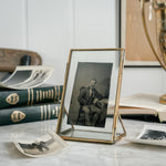 Gold Standing Glass Frame
