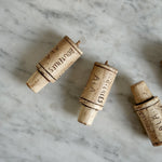 Champagne cork candle.