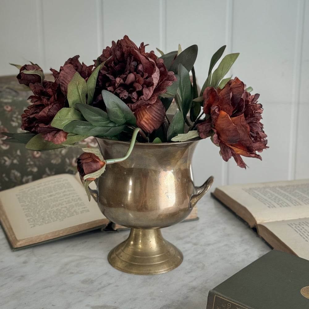Vintage Brass Urn with Handles.