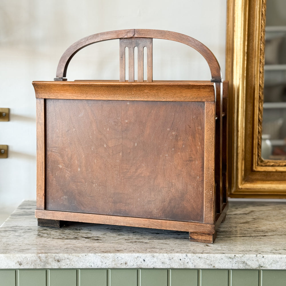 Vintage Wooden Magazine Holder