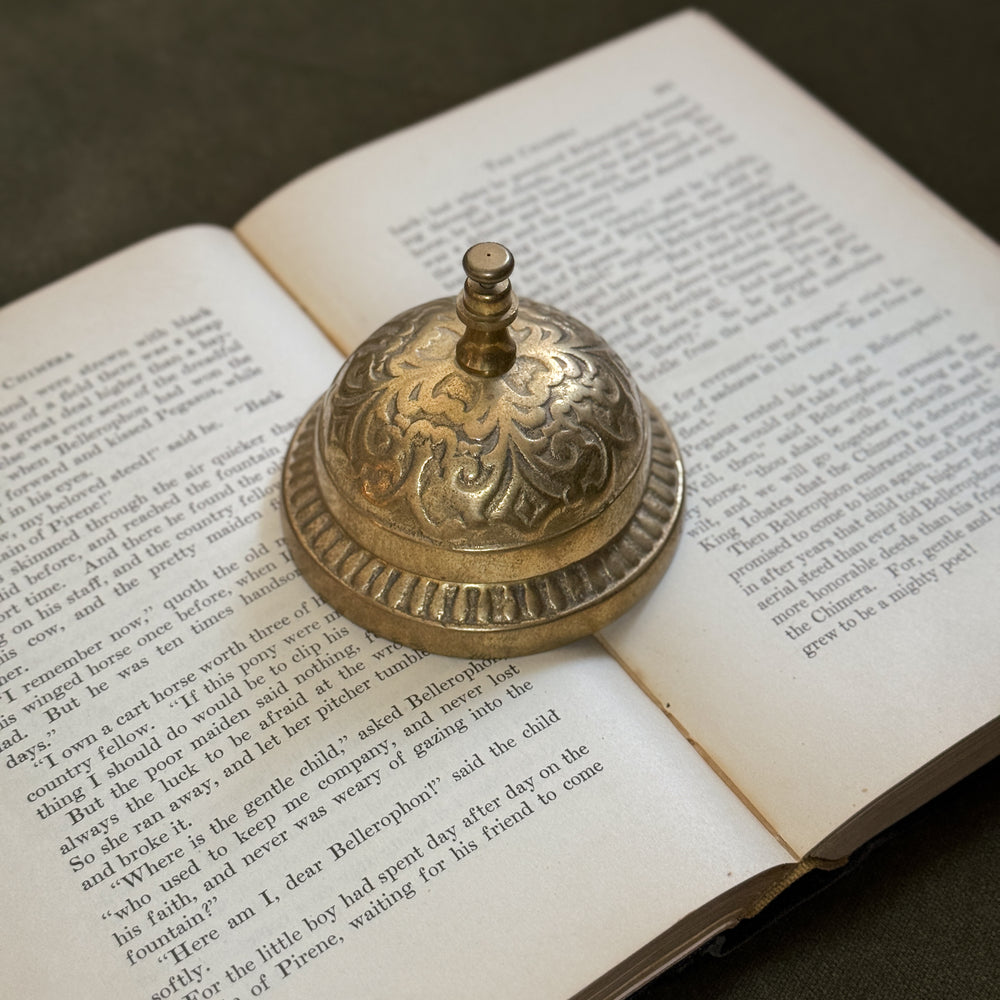 Vintage brass desktop bell.