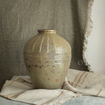 Vintage green pottery vase