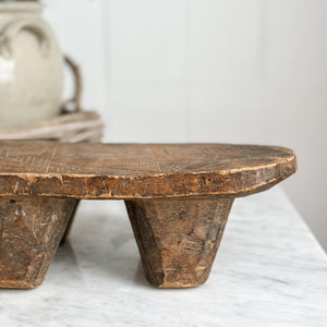 Vintage West African carved Stool