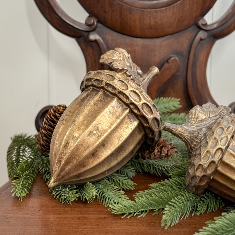 Antiqued Gold Acorns
