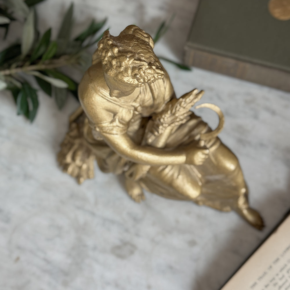Vintage Hippolyte Francois Moreau Lady Sculpture.