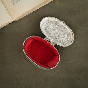 Vintage Metal Jewellery Box.
