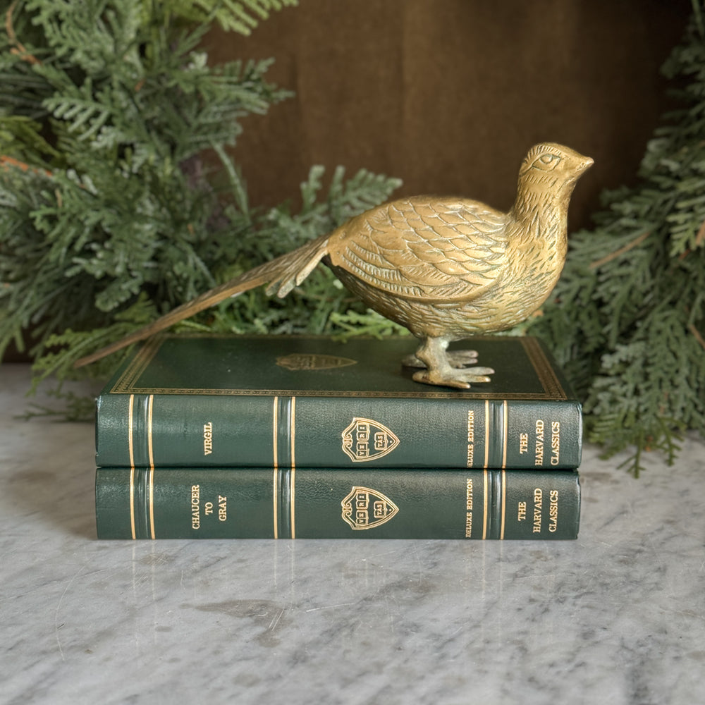 Vintage brass pheasant