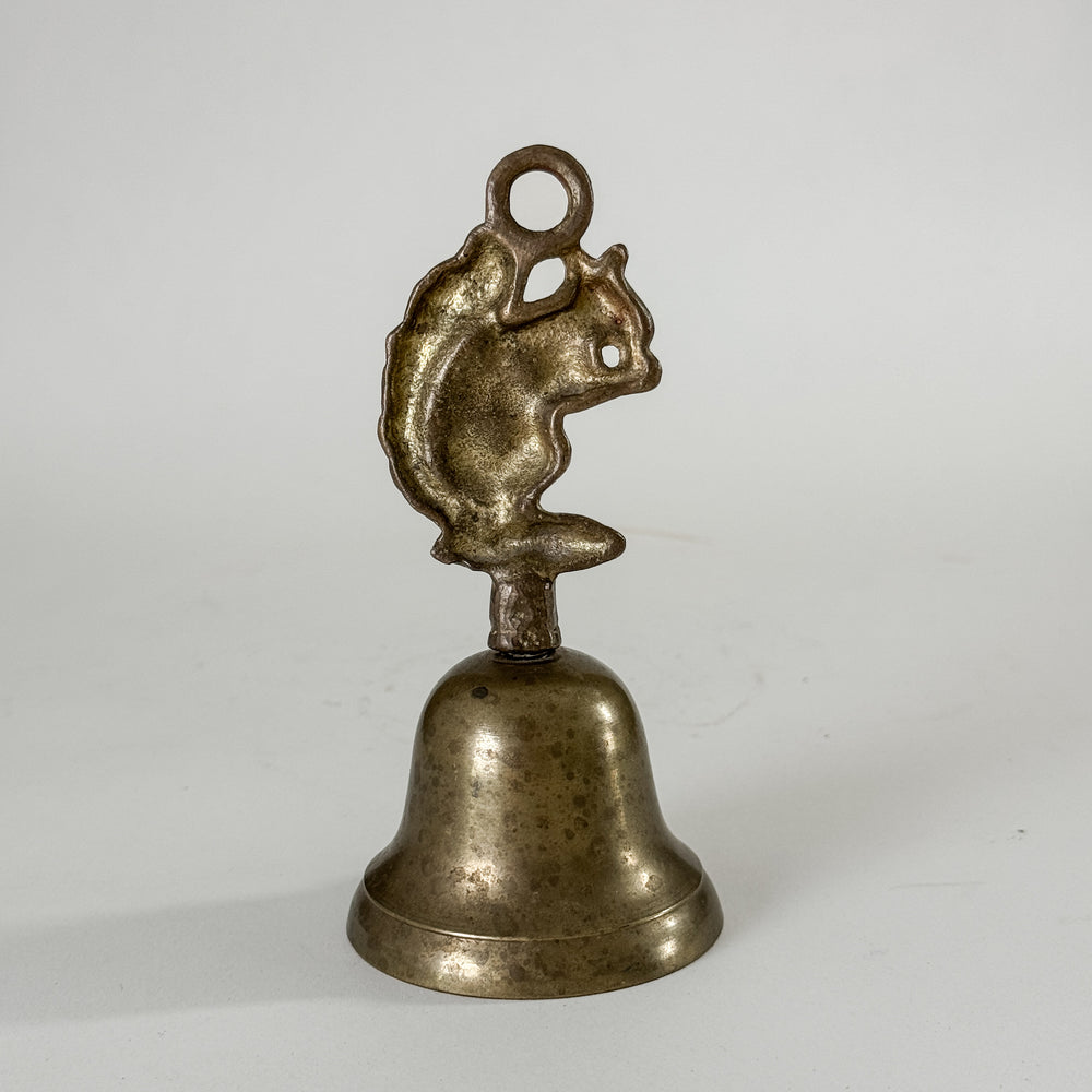 Vintage Brass Squirrel Bell