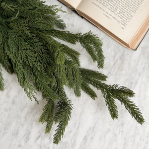 Mixed Spruce and Cedar Swag.
