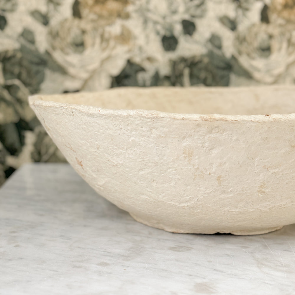 Vintage paper mache bowl.