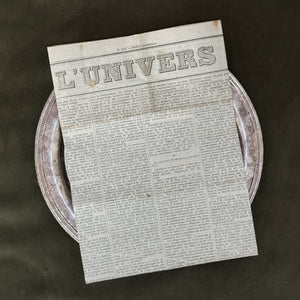 Antique French 1800s Newspapers.