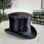 Vintage Felt Black Top Hat.