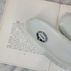 Antique white Ironstone toothbrush holder - Canada