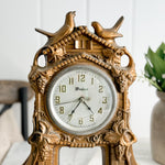 Vintage Bird Mantle Clock.