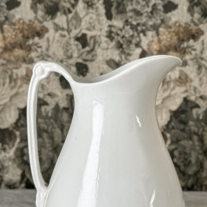 Antique large ironstone pitcher