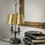Vintage Brass Shade Lamp.