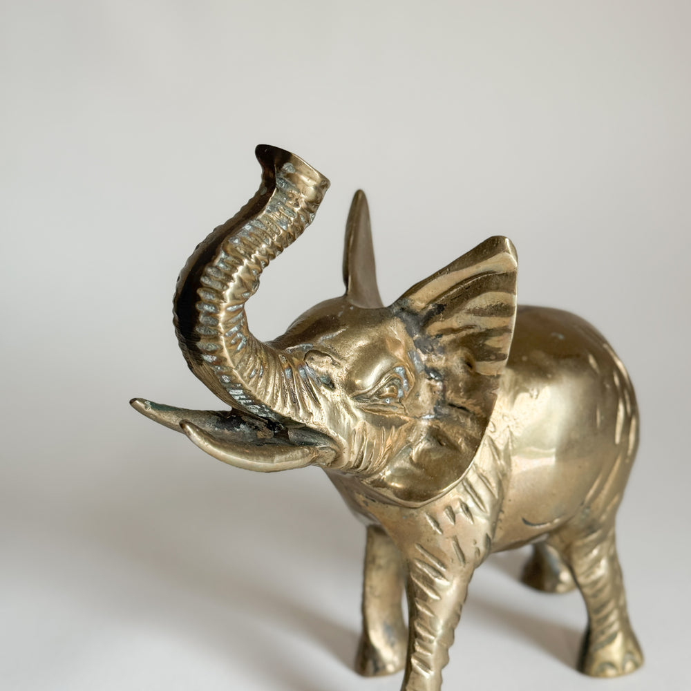 Vintage brass elephant