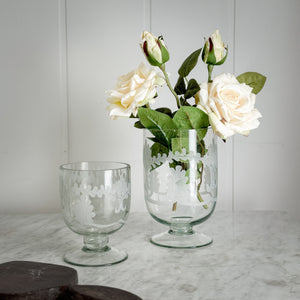 Frosted Laurel Urns.